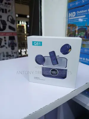 Q81 Wireless Lavalier Mic Dual Clip-on With Charging Case