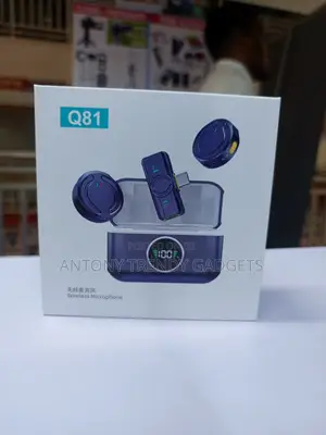Q81 Wireless Clip Microphone With ANC Digital Display