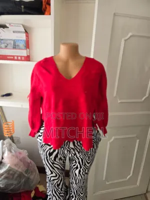 V - Neck Sweater Tops