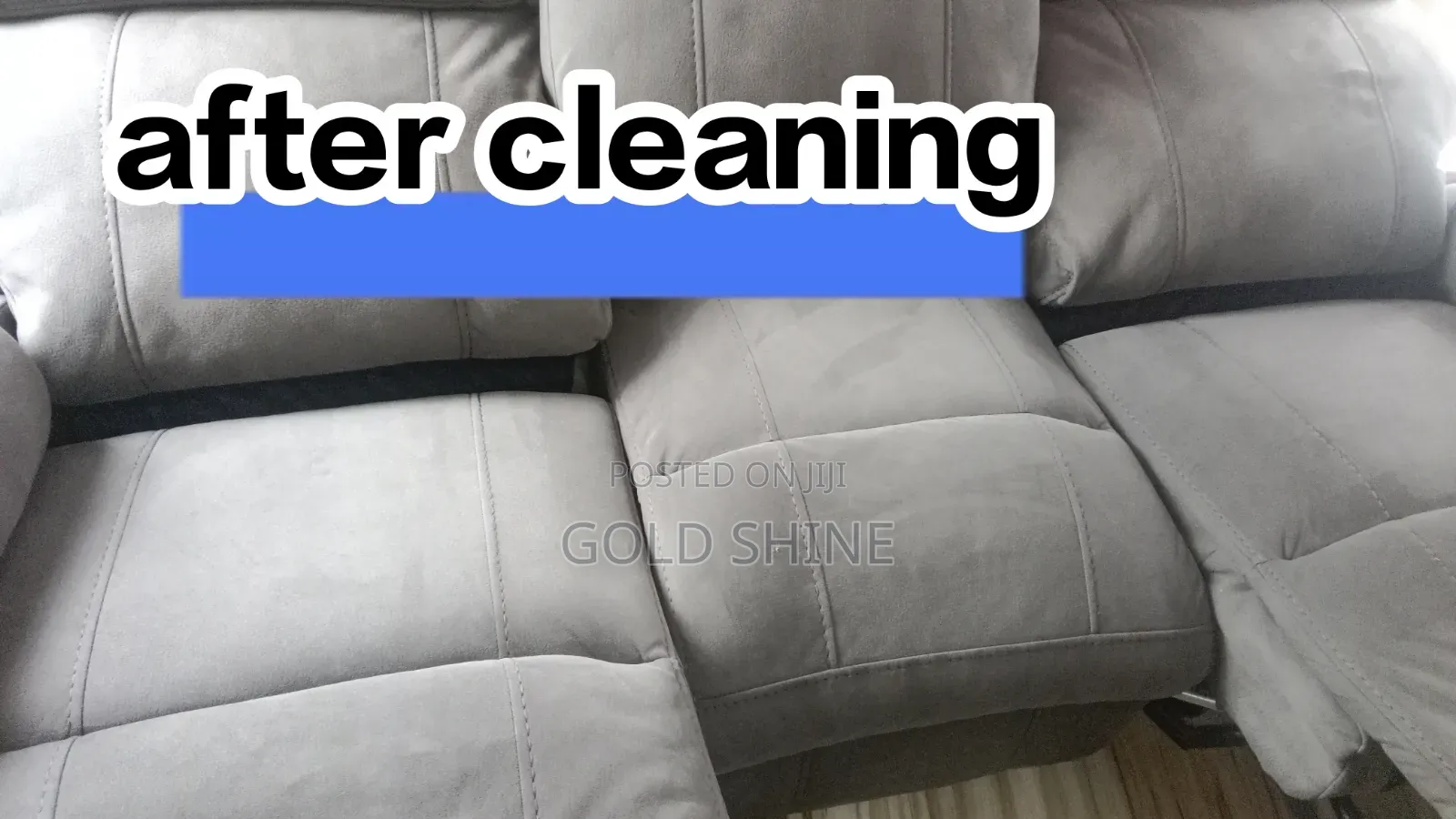 Before,during and After Cleaning Recliner Seat