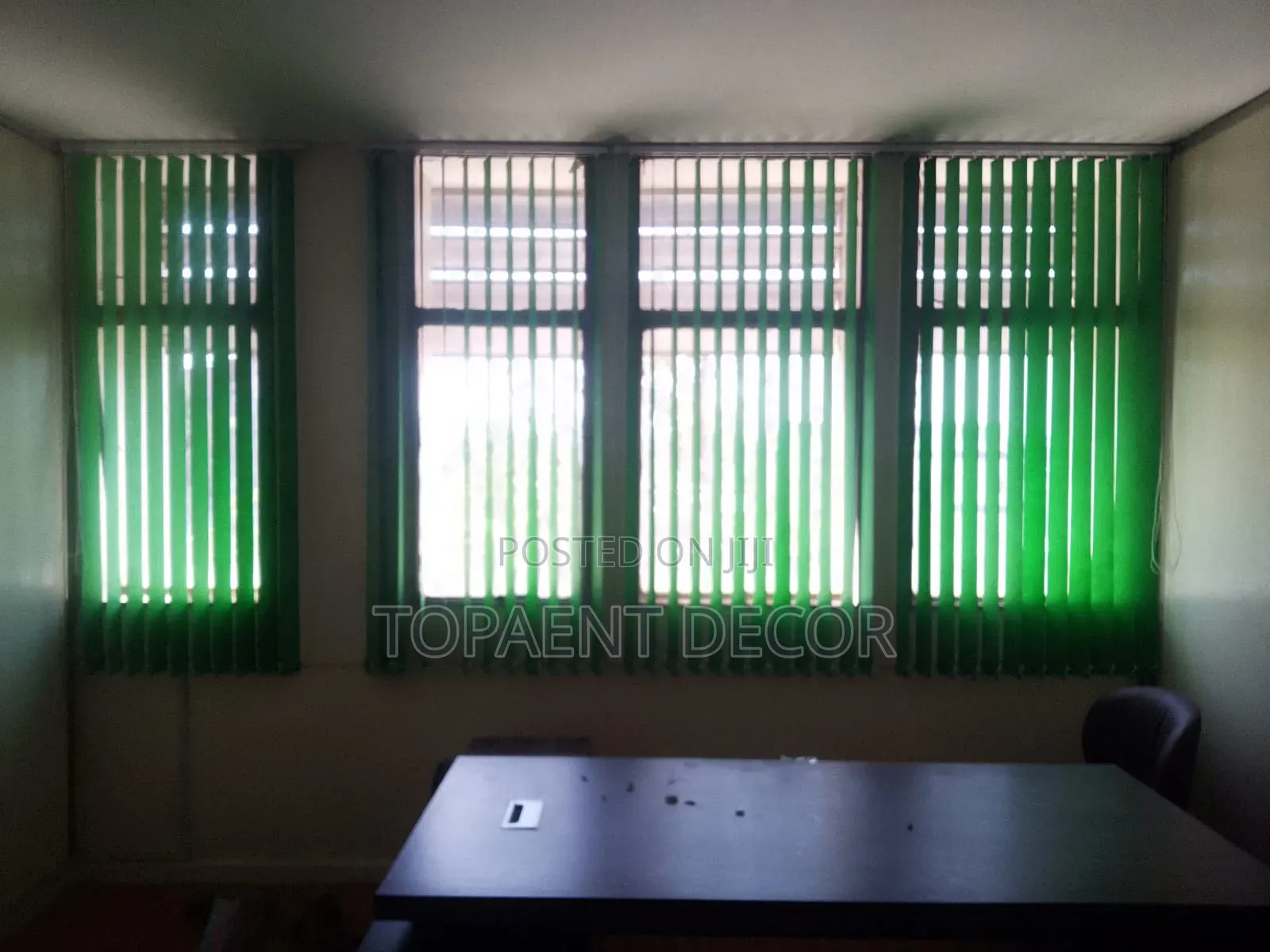 Green Vertical Window Blinds Available