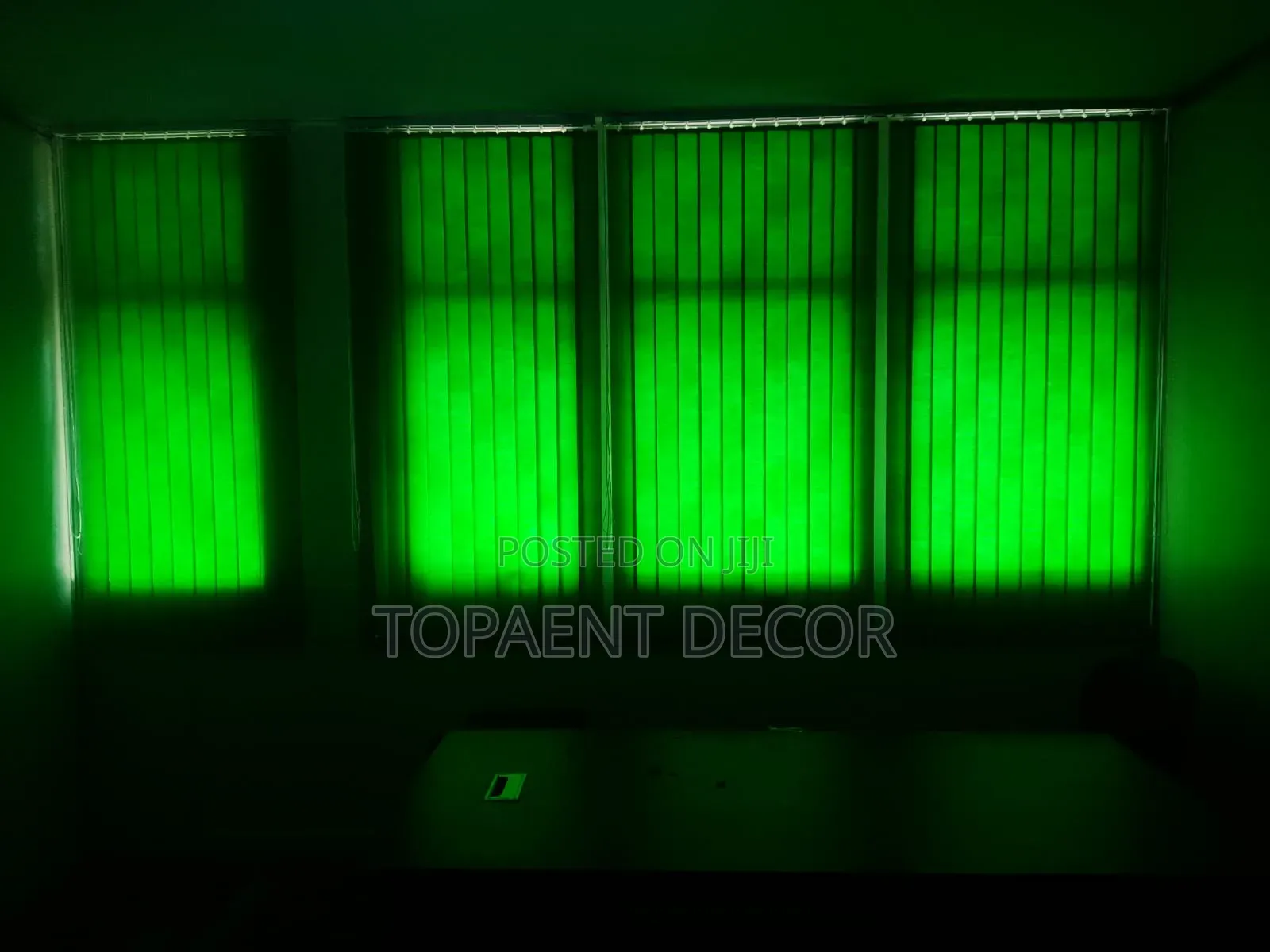 Green Vertical Window Blinds Available