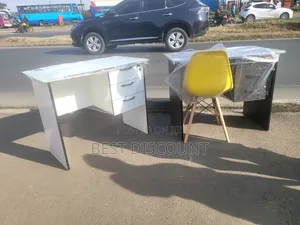 Gray Office Desk Eames Chair Yellow