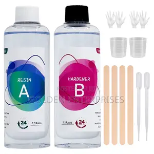 Ultra-Clear Epoxy Resin and Hardener Kit – Non-Toxic Formula 500ml