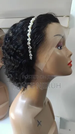Affordable Short Water Curly Wigs for Ladies