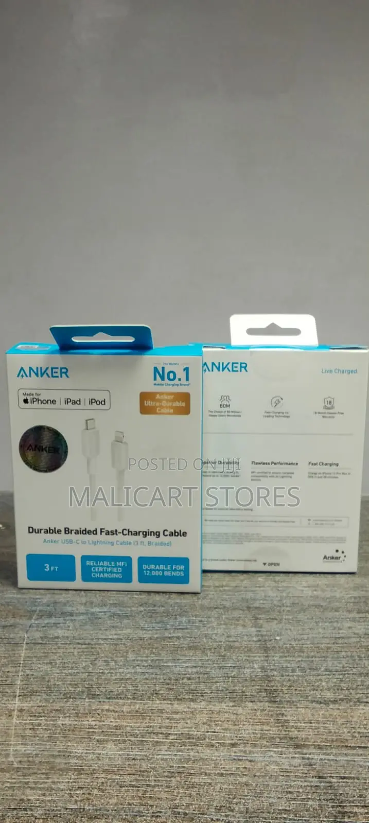 Anker 322 USB-C to Lightning Cable (3ft)