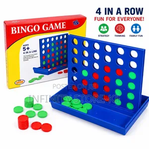 Title 4 in a Row Strategy Board Game – Classic Connect 4 Board Game