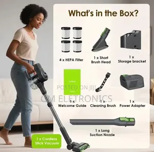 Oraimo CyberVac 180W Wireless Stick Vacuum Cleaner.