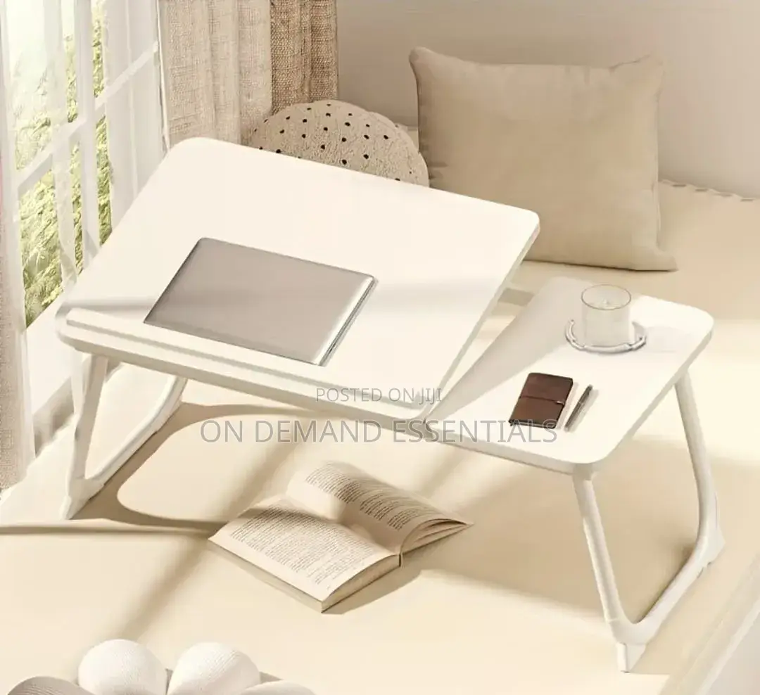Adjustable Tilting Laptop Table Stand Desk Bed Table Foldable Legs