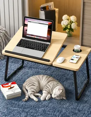 Adjustable Tilting Laptop Table Stand Desk Bed Table Foldable Legs