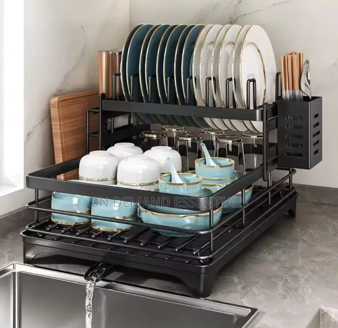 Carbon Metal 2-Layer Dish Rack