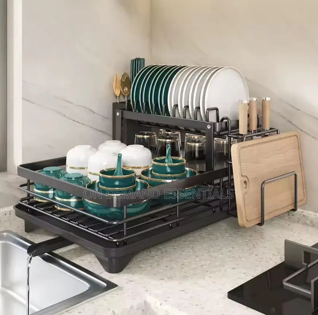Carbon Metal 2-Layer Dish Rack