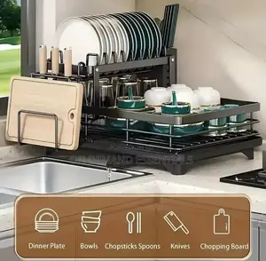 Carbon Metal 2-Layer Dish Rack