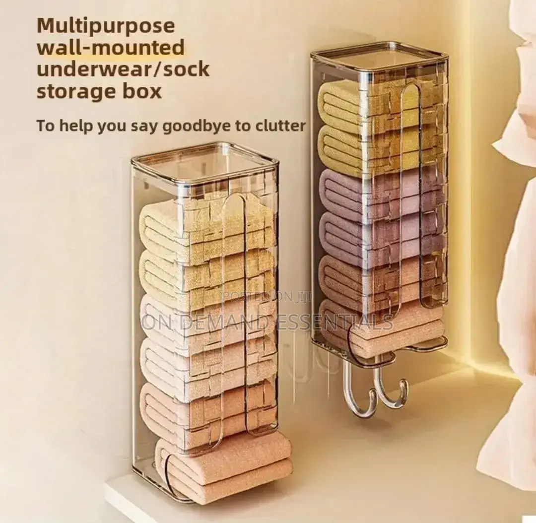 Wall-Mounted Socks Underwear Storage Box