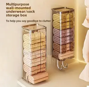 Wall-Mounted Socks Underwear Storage Box