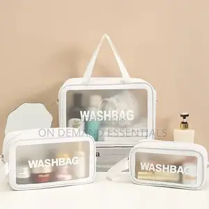 3pc Wash Bag Pouch With Wide Base
