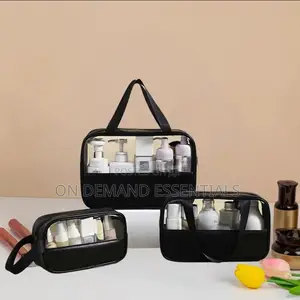 3pcs Washbags Set. With Wide Base