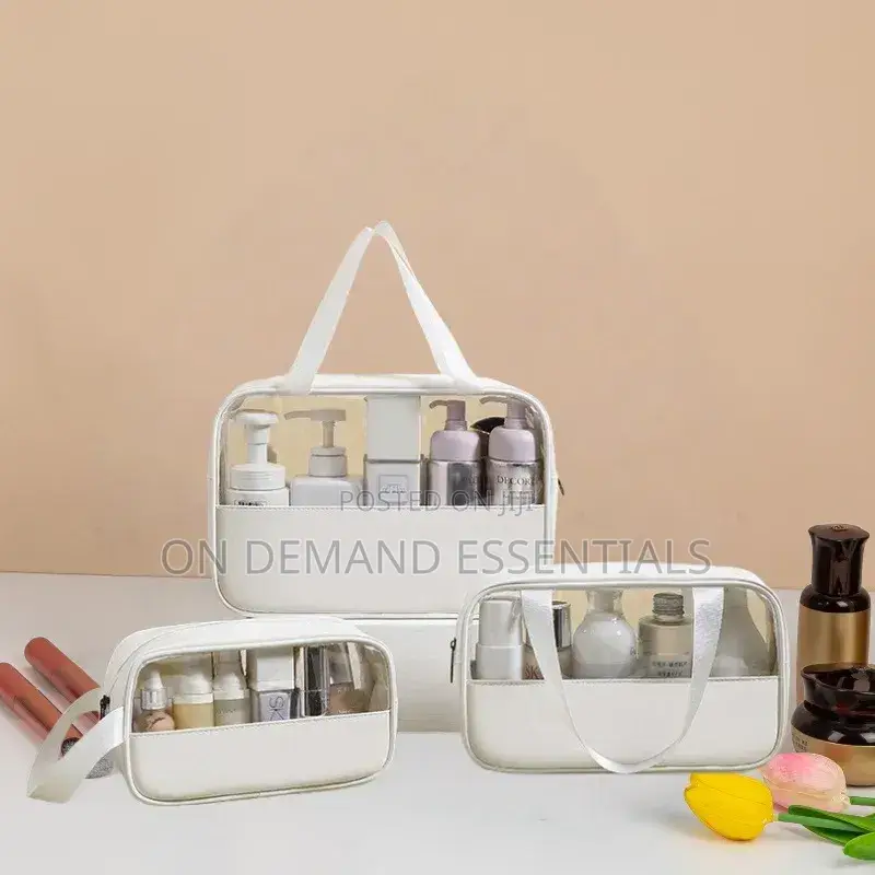 3pcs Washbags Set. With Wide Base