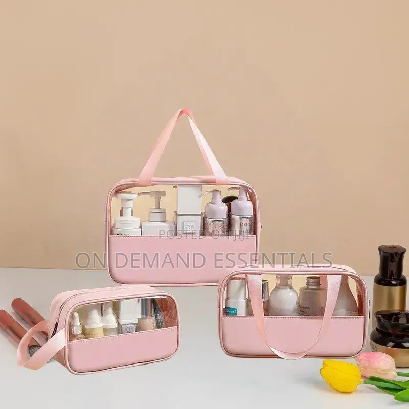 3pcs Washbags Set. With Wide Base