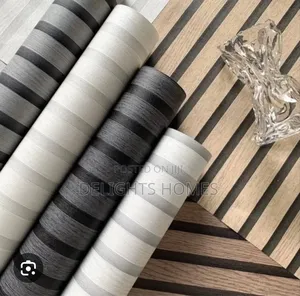 Flute Panel Design Self Adhesive Wall Papers-Pa