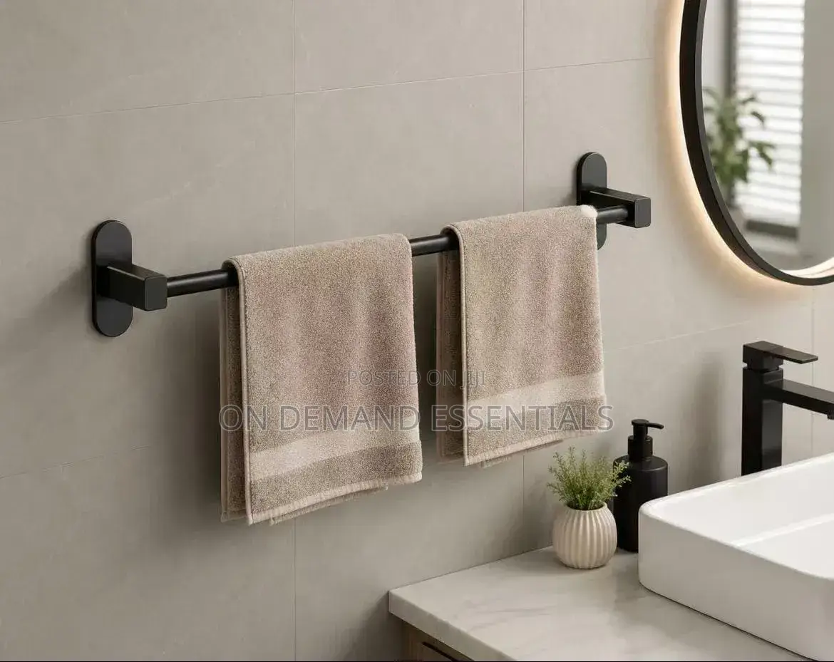 Punch-Free Space Aluminum Towel Rack