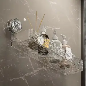* Suction Cup Bathroom Storage Rack Punch-Free Installation