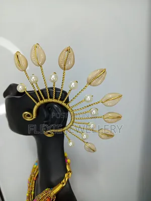 African Cowrie Shell Ear Cuff