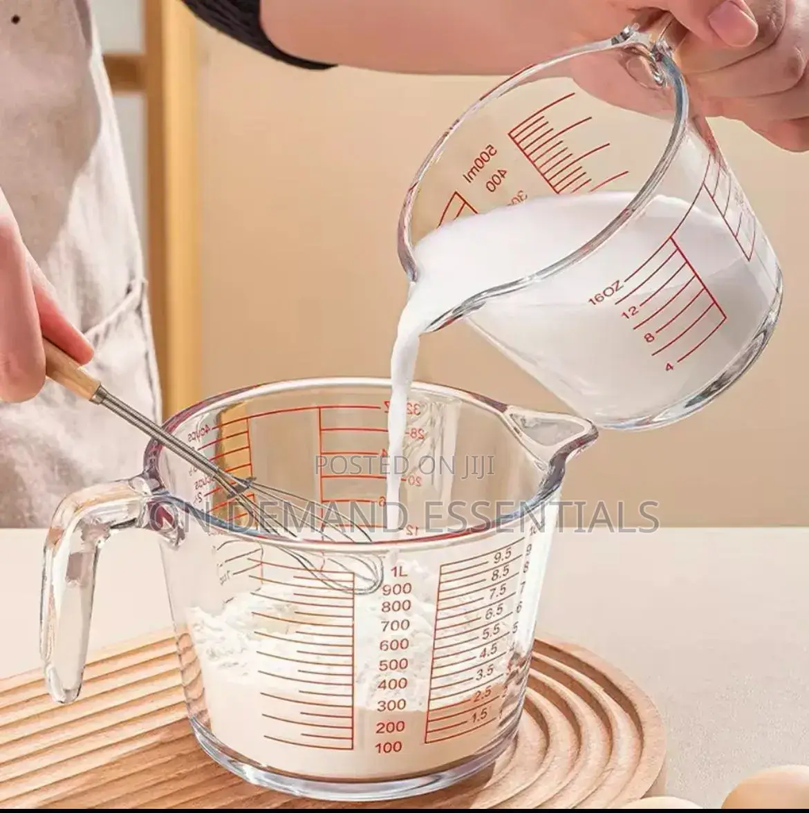 1000ml Glass Measuring Cup With Scale and Handle