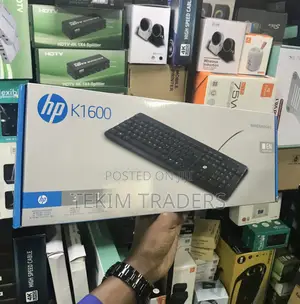 HP USB Keyboard - 104 Keys, 10M Clicks, Tilt Legs, Black