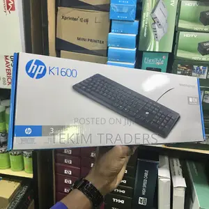 HP Wired Standard Keyboard - USB, Spill-Resistant, Quiet Keys