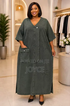 Plus Size Denim Dress