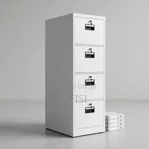 Office Cabinet; 4-Drawer Vertical File Cabinet
