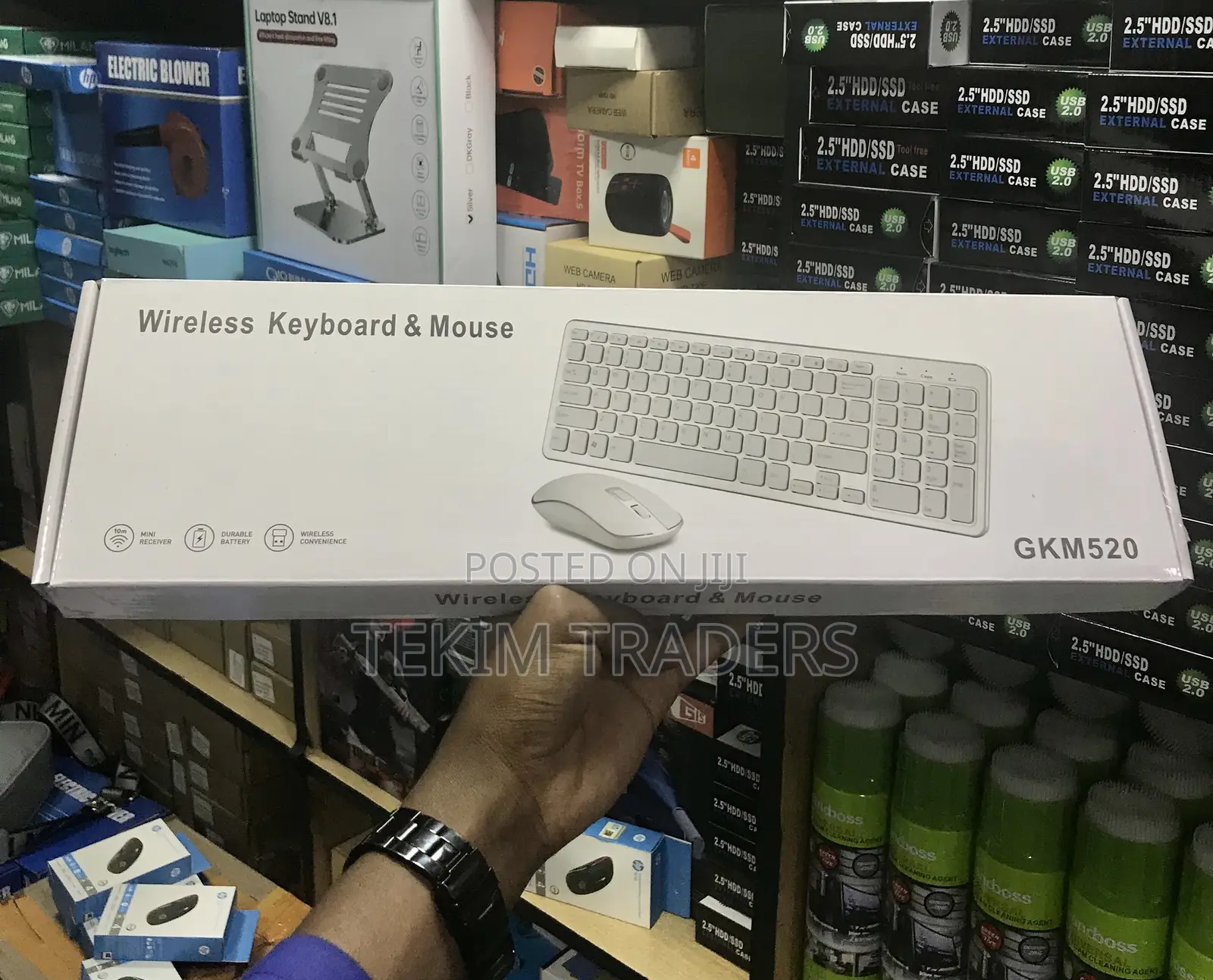 Wireless GKM520 Keyboard Mouse Combo 10m 1600DPI