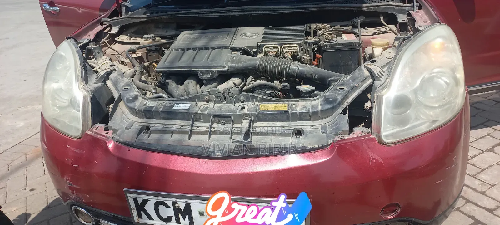 Mazda Verisa 2010 Red