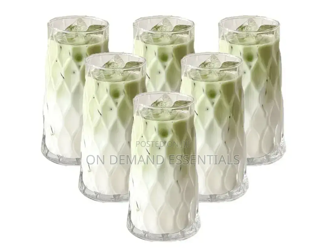 6pcs Diamond Rhobus Multifunctional Glass Cups
