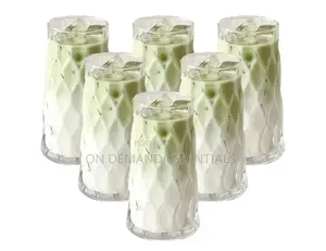 6pcs Diamond Rhobus Multifunctional Glass Cups
