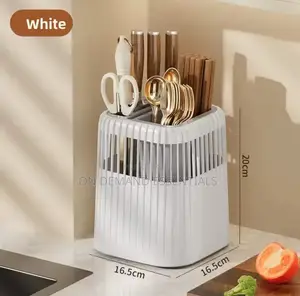 Multi-Functional Rotating Knife Utensil Rack