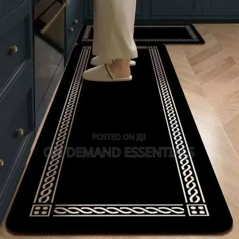 2pc Rubber Bottom Anti-Slip Kitchen Mats