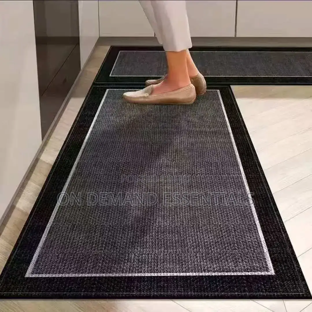 2pc Rubber Bottom Anti-Slip Kitchen Mats