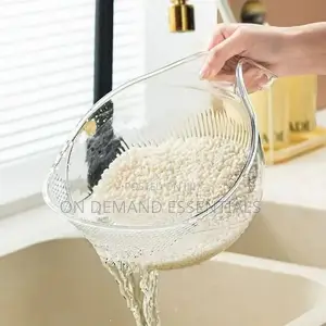 Acrylic Rice Washing Bowl/ Colander/Rice Drainer