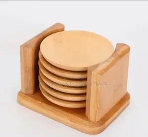 High Quality Elegant Bamboo Coaster Set