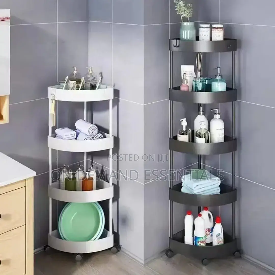 4 Tiers Corner Storage Rack Multi-Functional