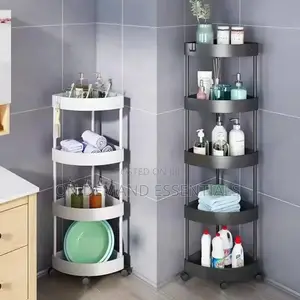 4 Tiers Corner Storage Rack Multi-Functional