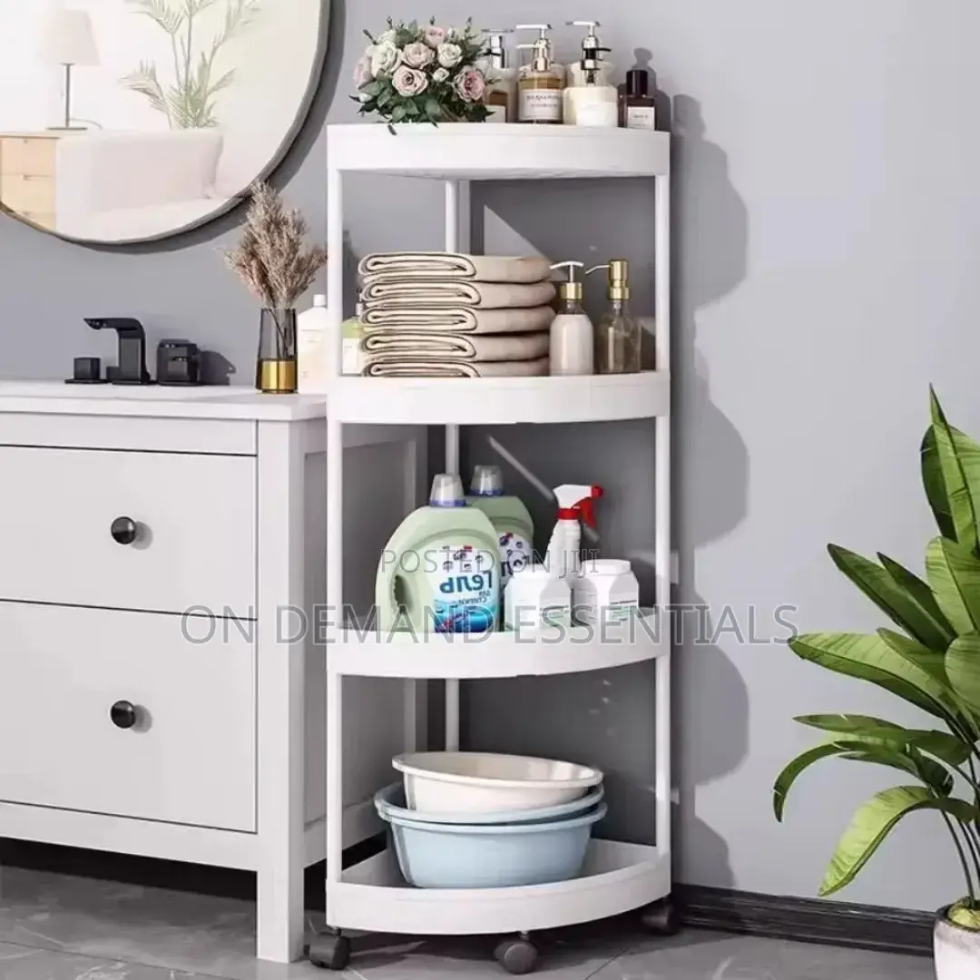 4 Tiers Corner Storage Rack Multi-Functional
