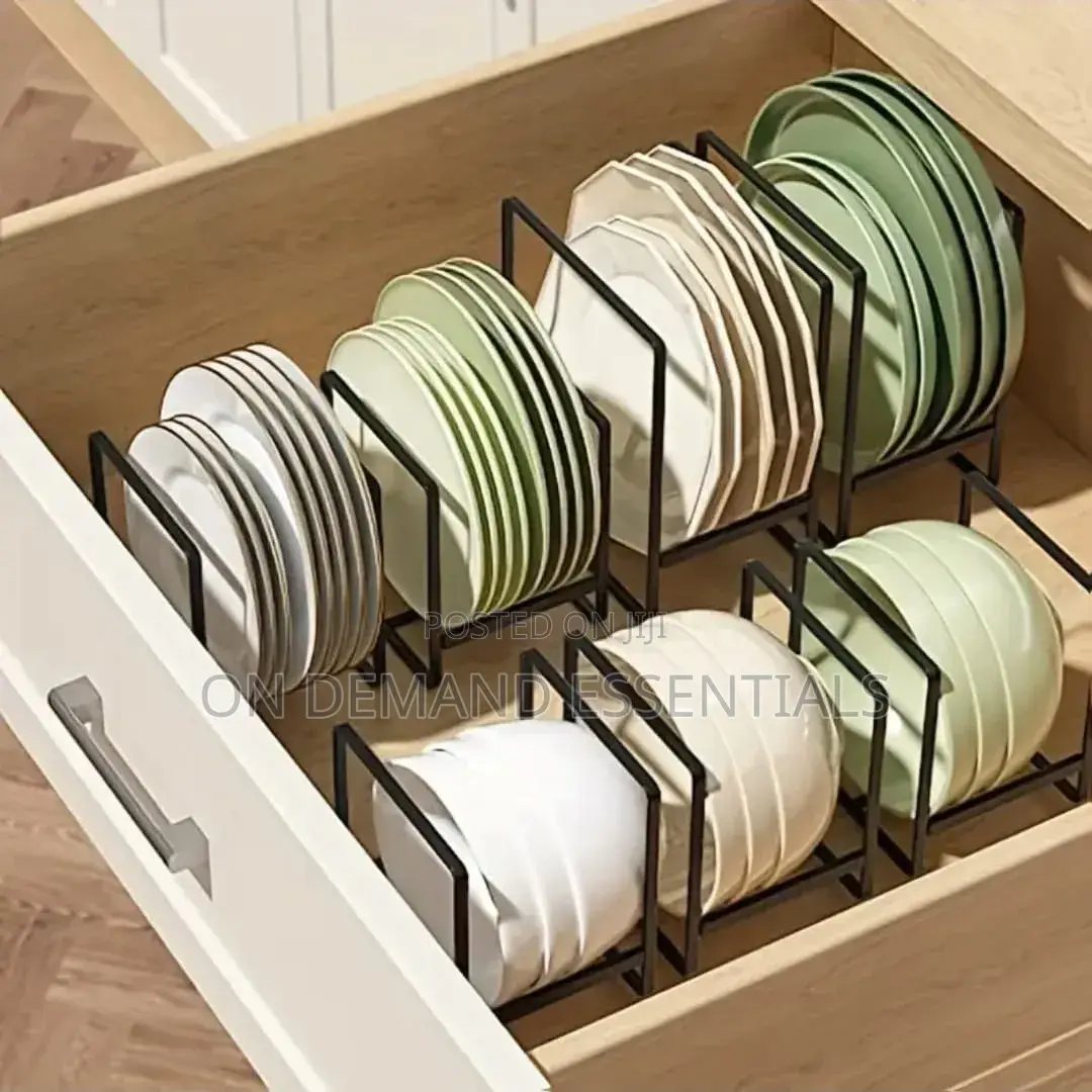 1pc Heavy-Duty Metal Dish Rack