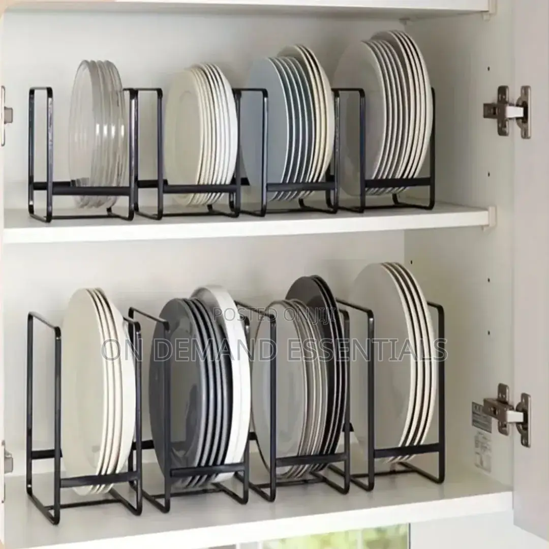 1pc Heavy-Duty Metal Dish Rack