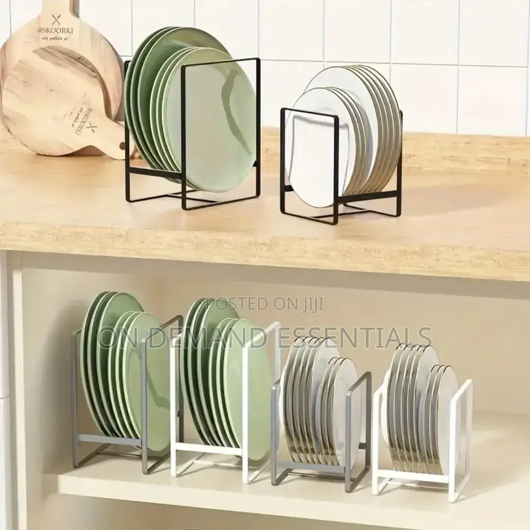 1pc Heavy-Duty Metal Dish Rack