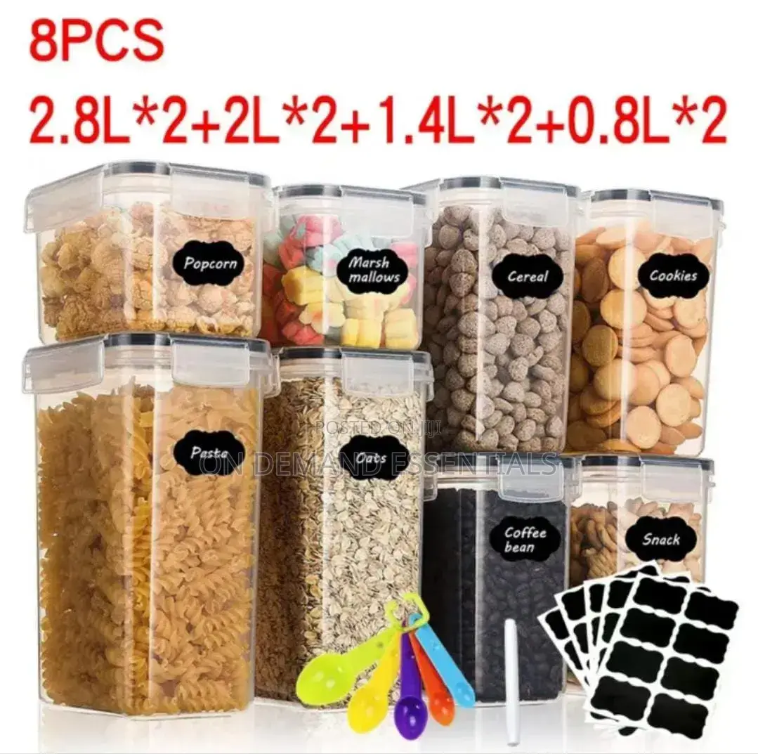 8 PCS Food/Pantry Storage Containers