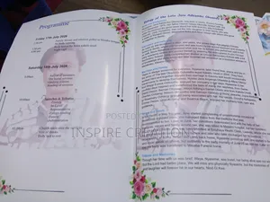 Funeral Programs(Eulogy Printing) Services in Nairobi "";