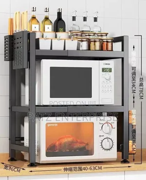 Two Tier Expandable Microwave Organizer